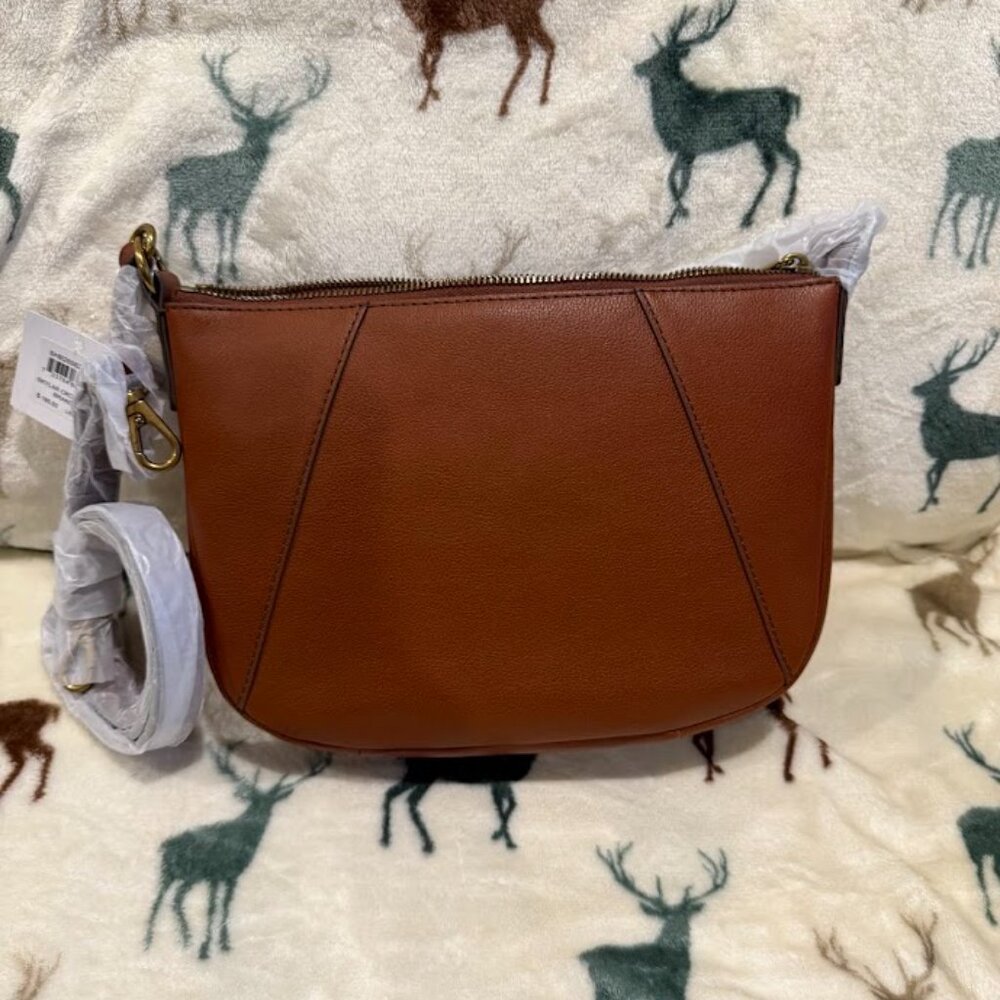 Fossil Skylar Crossbody Shoulder Bag Brown Leather - Picture 9 of 10